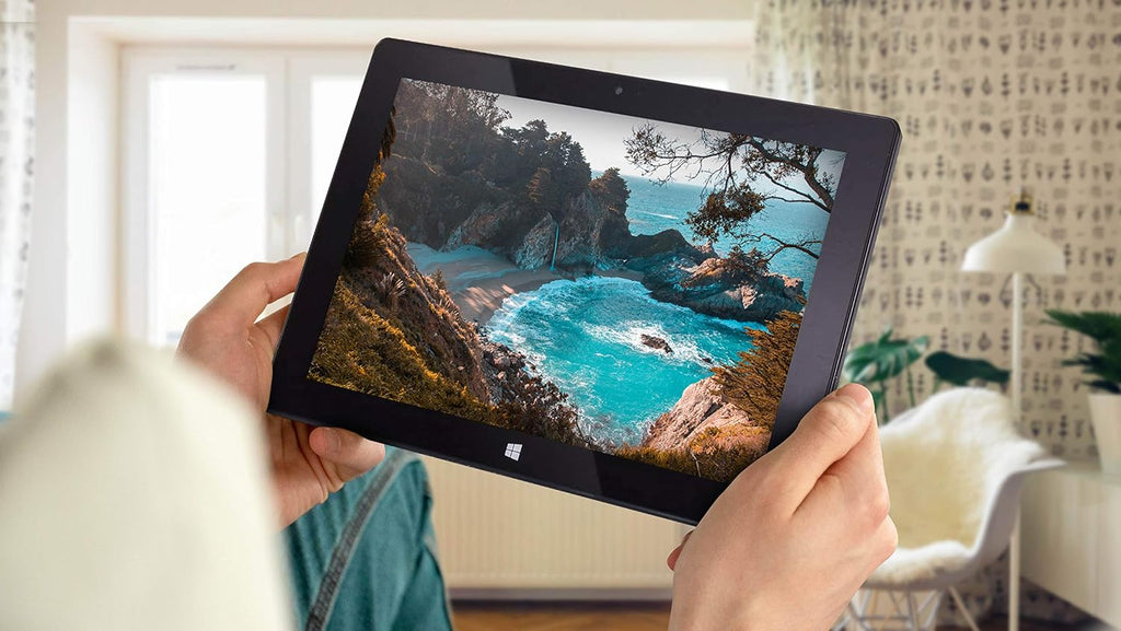 Fusion5 10.1' Windows 11 Tablet PC - FWIN232 Plus Ultra Slim Windows Tablet Computer - Intel 13th Gen, 8GB RAM, Full HD 10 Inch Display, 5G WiFi, USB 3.0, Micro HDMI, Dual Cameras, Bluetooth