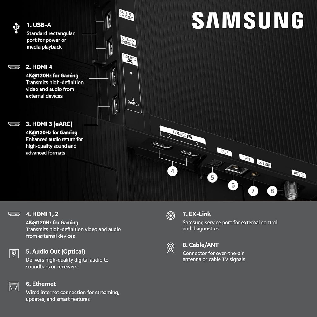 Samsung 55-Inch Class OLED 4K S85F Series, Vision AI Smart TV (2025 Model, 55S85F) Object Tracking Sound Lite w/Dolby Atmos, NQ4 AI Gen2 Processor, Contour Design, Color Booster Pro, Alexa Built-in