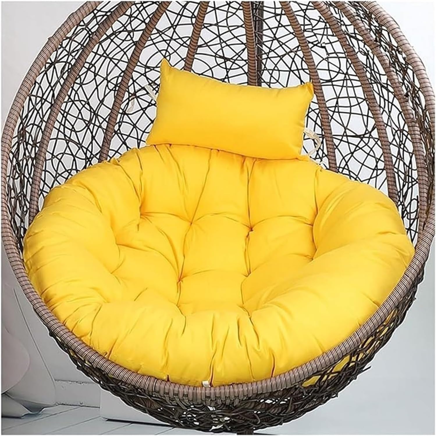 Swing Hanging Chair Cushion Egg Chair Cushion Thicken Hanging Basket Egg Chair Waterproof Heavy Duty Swing Chair Cover Seat Cushion for Garden Outdoor Indoor Patio(15,120CM)