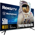 Westinghouse Roku TV - 50 Inch Smart TV, 4K UHD QLED Television w/HDR 10+, Dolby Vision, Wi-Fi & Mobile App Connectivity, Flat Screen Compatible w/Apple HomeKit, Alexa, & Google Assistant