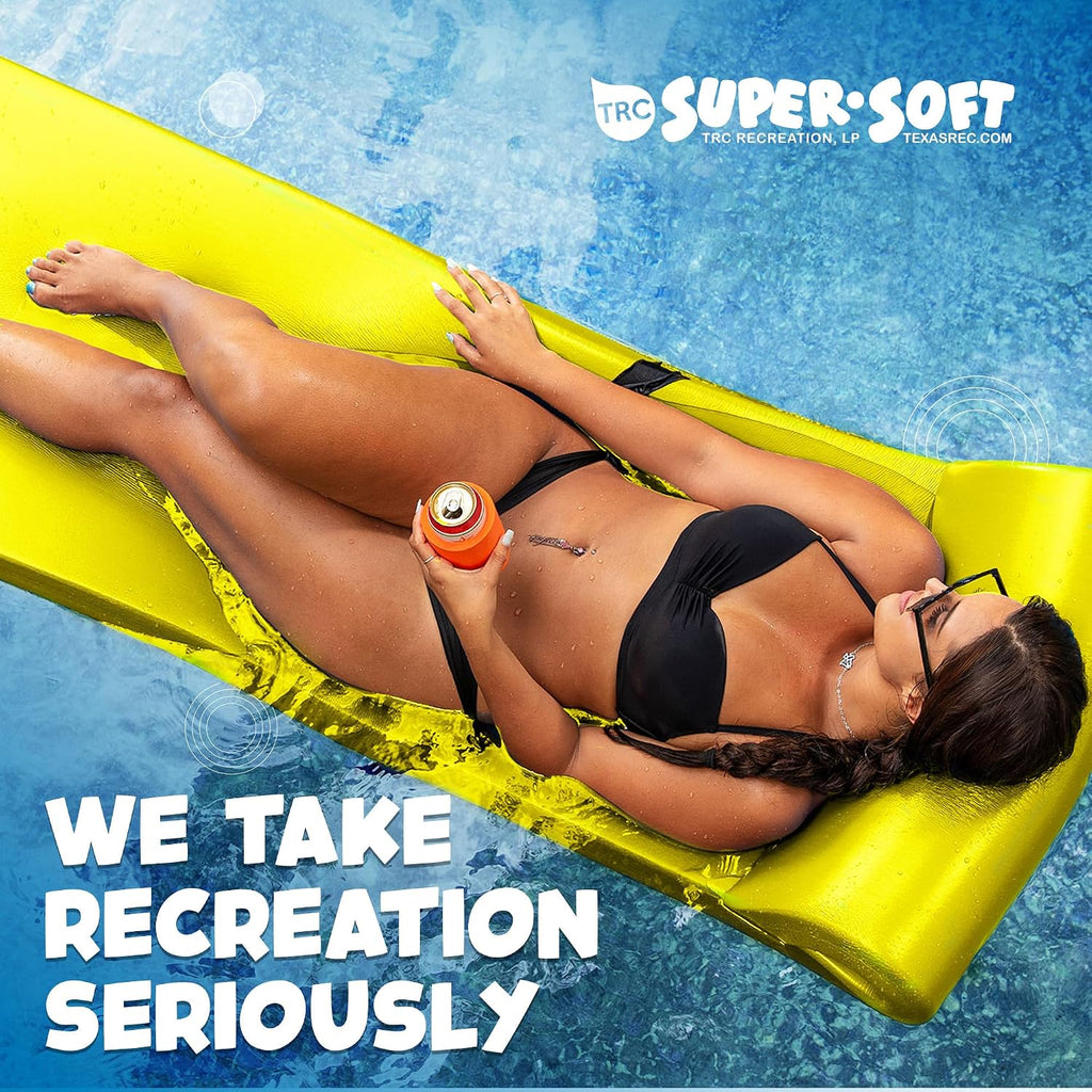 TRC Recreation Sunsation Thick Foam Pool Float Lounger w/Headrest for Lounging & Sunbathing in Swimming Pools, Beaches & Lakes