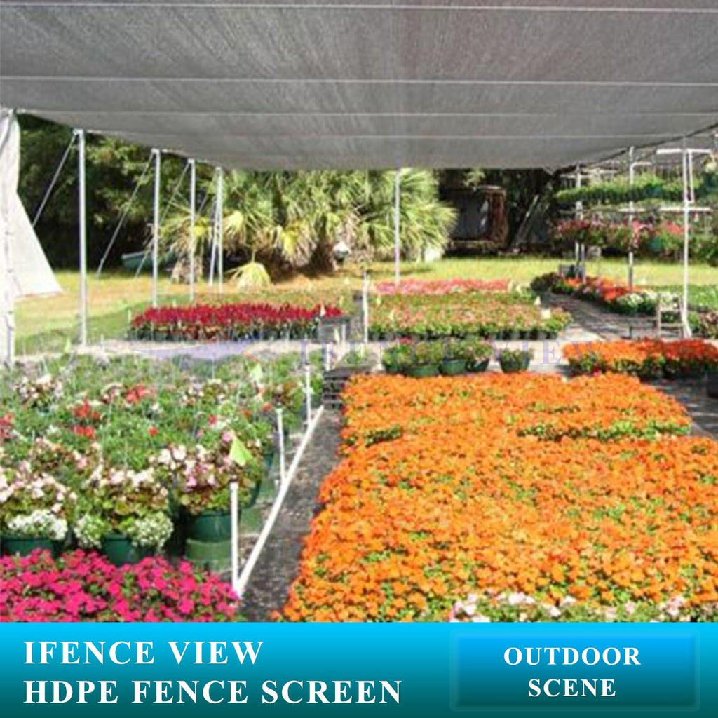 Ifenceview 20' x 5' Black Fence Privacy Screen Fence Cover Panels Mesh Net for Construction Site Yard Driveway Garden Pergolas Gazebos Railing Canopy Awning 165 GSM