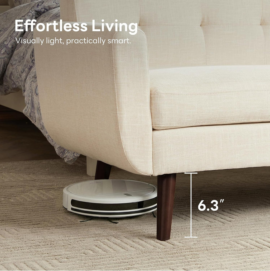 Tbfit 56' W Loveseat Sofa, Mid Century Modern Decor Love Seat Couches for Living Room, Button Tufted Upholstered Small Couch for Bedroom, Solid and Easy to Install Love Seats Furniture, Beige