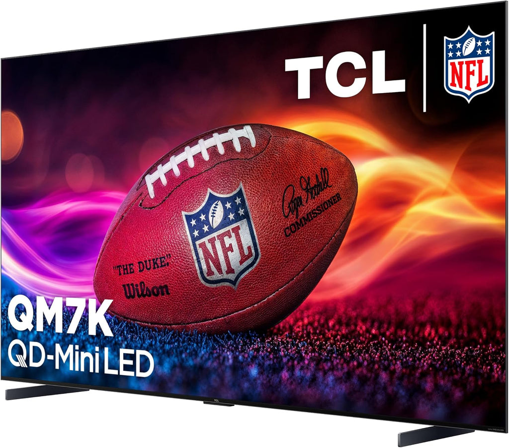 TCL 98 Inch Class QM7K Series | Mini LED QLED 4K HDR | 98QM7K, 2025 Model | 120HZ-144HZ Anti Reflective Screen Smart Google TV Dolby Atmos Onkyo Audio | Voice Remote Alexa Gaming Streaming Television
