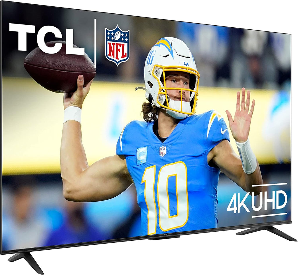 TCL 55-Inch Class S4 4K LED Smart TV with Google (55S450G, 2023 Model), Dolby Vision, HDR Pro, Atmos, Assistant Built-in Voice Remote, Works Alexa, Streaming UHD Television