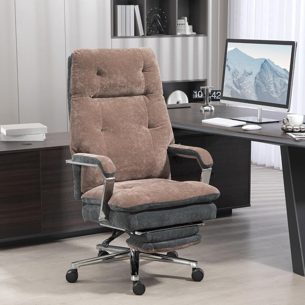Ergonomic Office Chairs for Adults, Big and Tall 400 lbs Gaming Desk Chair, High Back Reclining Computer Chair with Footrest, Comfortable Swivel Rolling Wheels Chair for Home Office Bedroom Furniture,