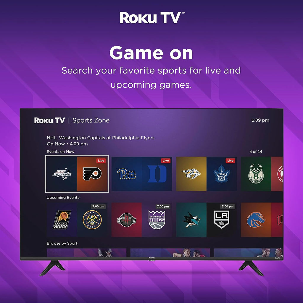 Hisense 43-Inch Class R6 Series 4K UHD Smart Roku TV with Alexa Compatibility, Dolby Vision HDR, DTS Studio Sound, Game Mode (43R6G)