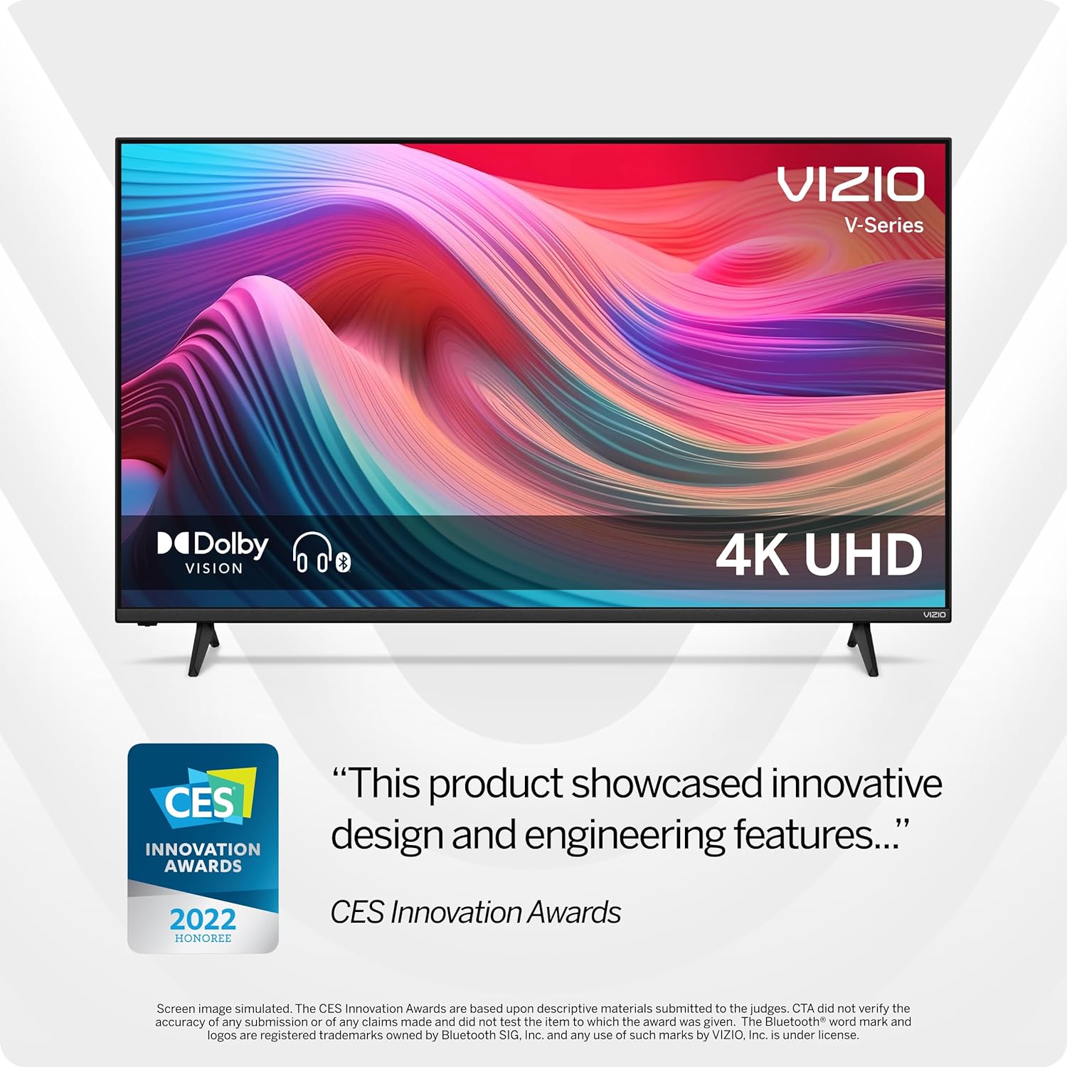 VIZIO 75-Inch V-Series 4K UHD LED Smart TV with Voice Remote, Dolby Vision, HDR10+, Alexa Compatibility, V755-J04, 2022 Model