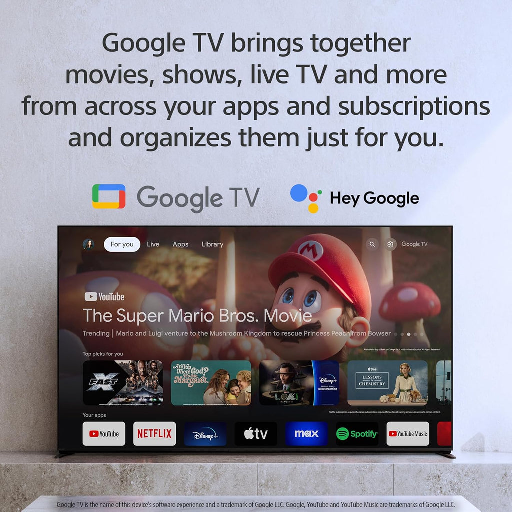 Sony 55 Inch OLED 4K Ultra HD TV BRAVIA XR8B Smart Google TV with Dolby Vision HDR and Exclusive Features for PlayStation® 5 (K-55XR8B)