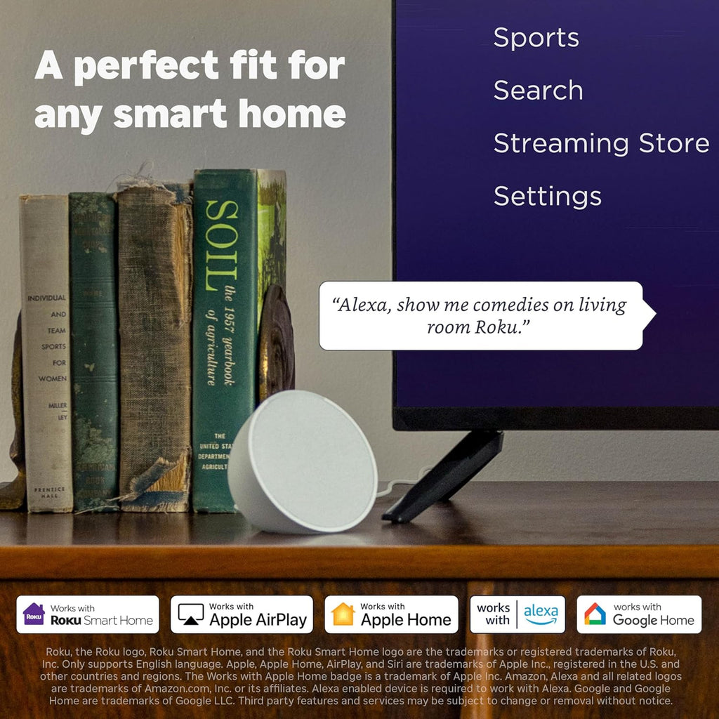 Roku Smart TV – 55-Inch Pro Series, Mini-LED TV – RokuTV with Backlit Voice Remote Pro – Flat Screen 4K QLED Television with 120Hz Refresh Rate & Dolby Vision IQ, Live News, Sports, Entertainment