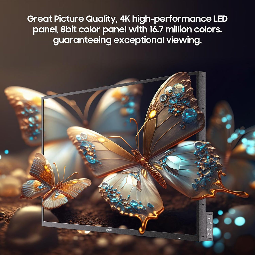 SYLVOX New 55' Outdoor Smart TV, Superior Waterproof Performance, Upgraded Matte Finish for Enhanced Anti-Glare Effect, Full Metal, with Dolby Atmos, 2000nits, Full Sun Pool Pro 3.0+ Series