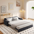 3 in 1 Convertible Queen Sleeper Sofa Bed Comfy Pull Out Futon Couch Bed 66' Modern Velvet Recliner Loveseat Sofa Multi-Functional Grey Cloud Couch for Living Room,Apartment,Office (Grey 66')