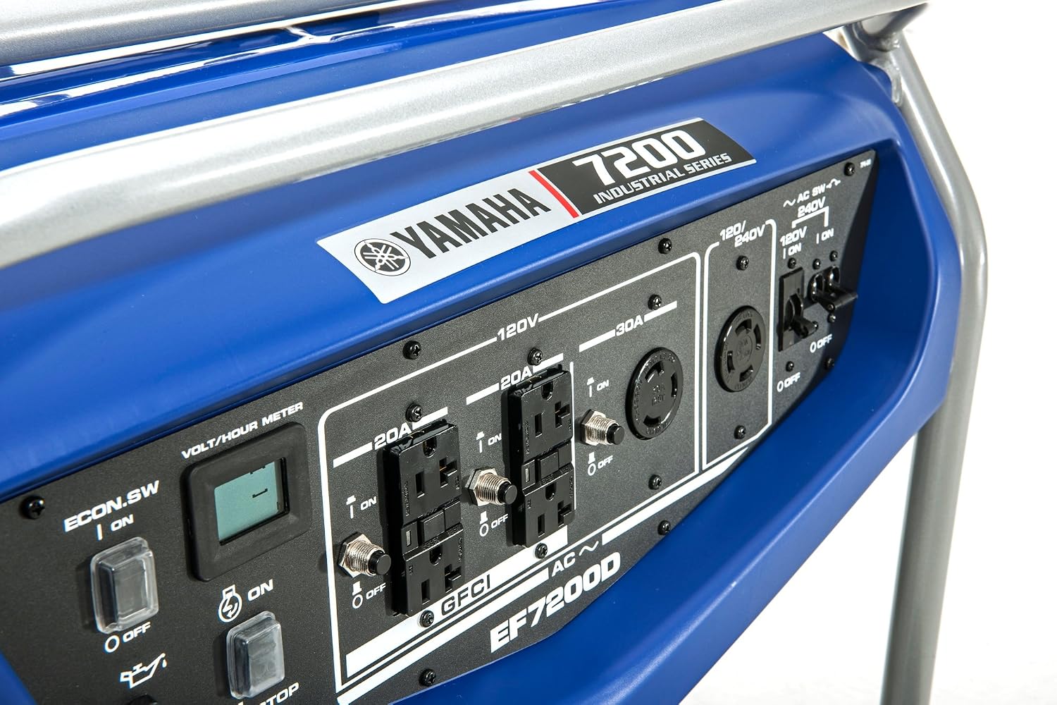 Yamaha EF7200D Generator with Manual Start, 7200-watt