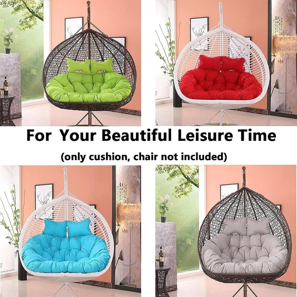 Swing Hanging Chair Cushion Egg Chair Cushion Thicken Hanging Basket Egg Chair Waterproof Heavy Duty Swing Chair Cover Seat Cushion for Garden Outdoor Indoor Patio(15,120CM)