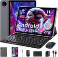 Android 16 Tablet 11 Inch with Gemini AI, T7250 Octa-Core, 24GB RAM + 256GB ROM /2TB TF, 16MP+8MP, 1920x1200 IPS HD Display, 8000mAh, Widevine L1, GPS, 2 in 1 Tablets with Keyboard Mouse Stylus