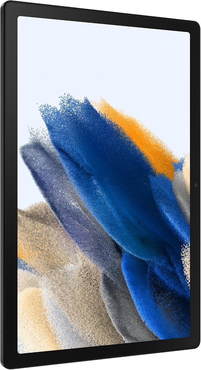 Samsung Galaxy Tab A8 Android Tablet, 10.5' LCD Screen, 128GB Storage, Long-Lasting Battery, Kids Content, Smart Switch, Expandable Memory, Dark Gray (TABSAM20012811) (Renewed)