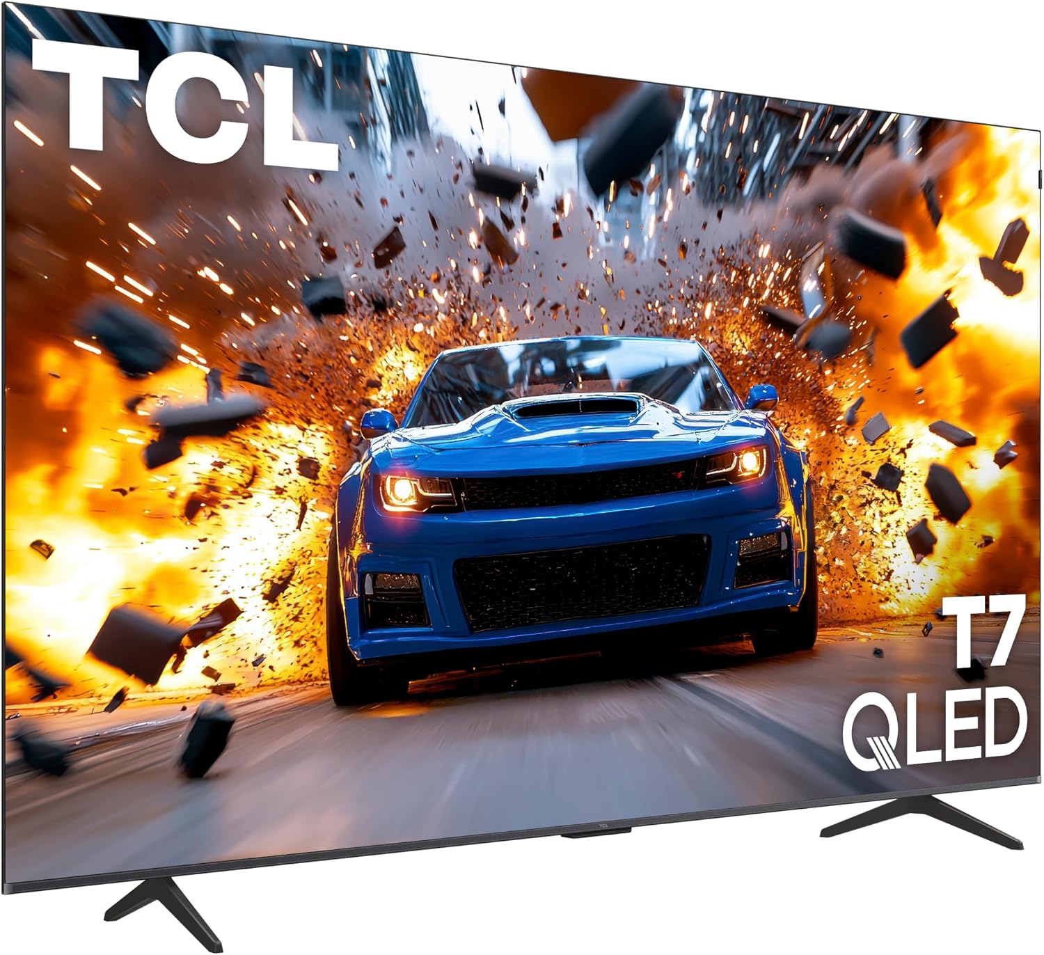 TCL 85 Inch Class T7 Series | 4K QLED HDR | 85T7, 2025 Model | 120HZ-144HZ High Brightness Smart Google TV Dolby Atmos Audio | Voice Remote Alexa Gaming Streaming Television