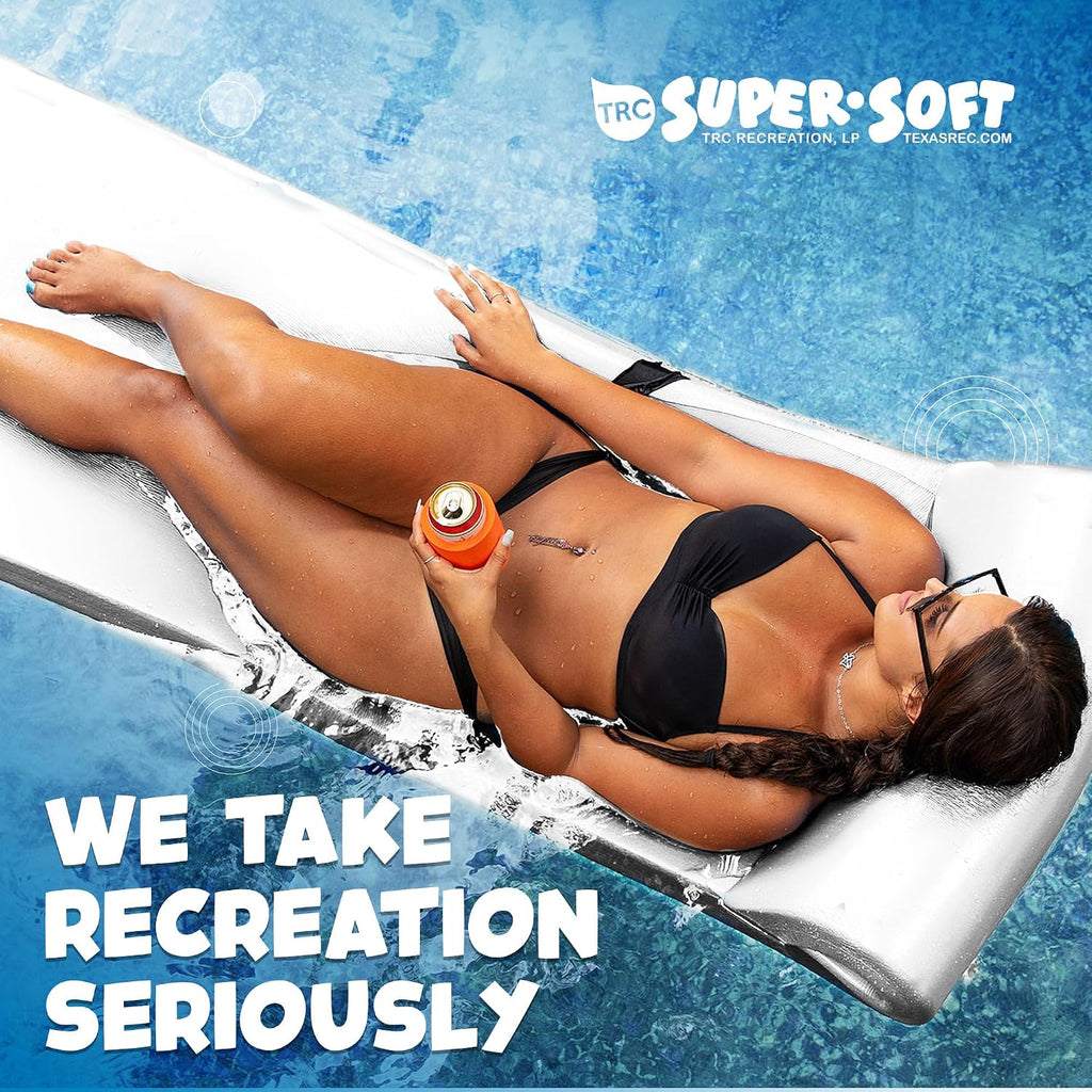 TRC Recreation Sunsation Thick Foam Pool Float Lounger w/Headrest for Lounging & Sunbathing in Swimming Pools, Beaches & Lakes