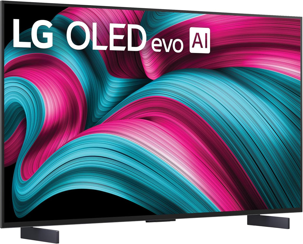 LG 42-Inch Class OLED evo AI 4K C5 Series Smart TV w/Dolby Atmos, Dolby Vision, HDR10, AI Super Upscaling 4K, Filmmaker Mode, Wow Orchestra, Alexa Built-in (OLED42C5PUA, 2025)
