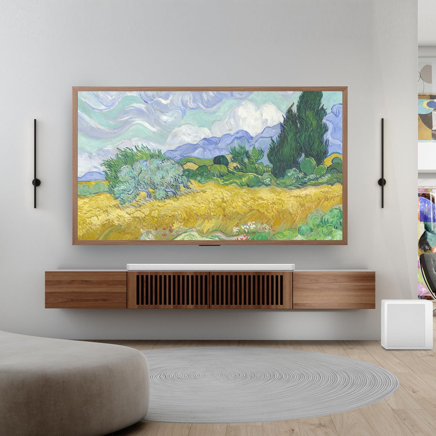 Hisense 50' Hi-QLED S7 CanvasTV Series 4K UHD Google Smart Art TV (50S7SG, 2026 New) - Art Mode, Anti-Glare Panel, Dolby Vision HDR, Hi-Matte Display, Frame & UltraSlim Wall Mount Included