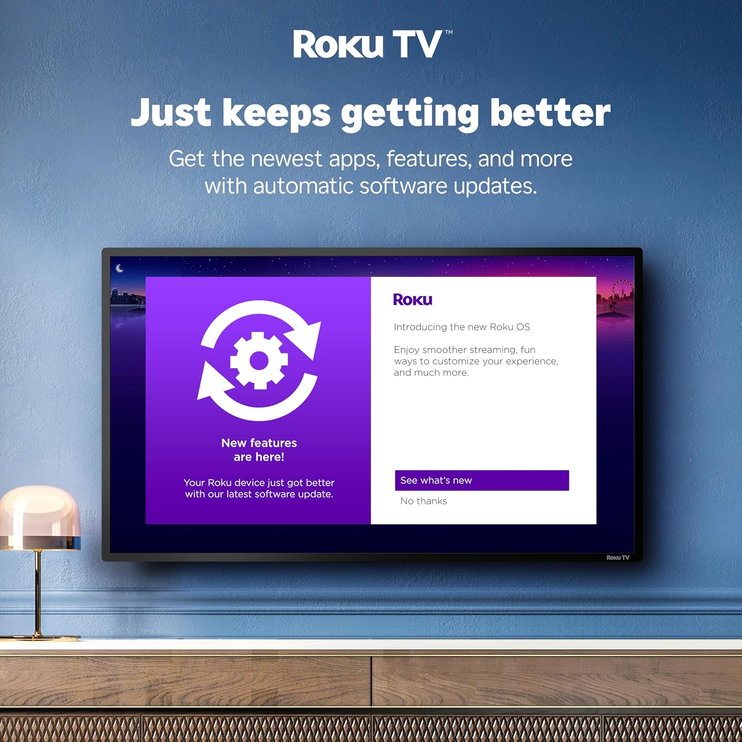 Hisense 40-Inch Class A4 Series FHD 1080p Smart Roku TV with Alexa Compatibility (40A4NR) - Dolby Audio, Slim Bezel Design, Google Assistant