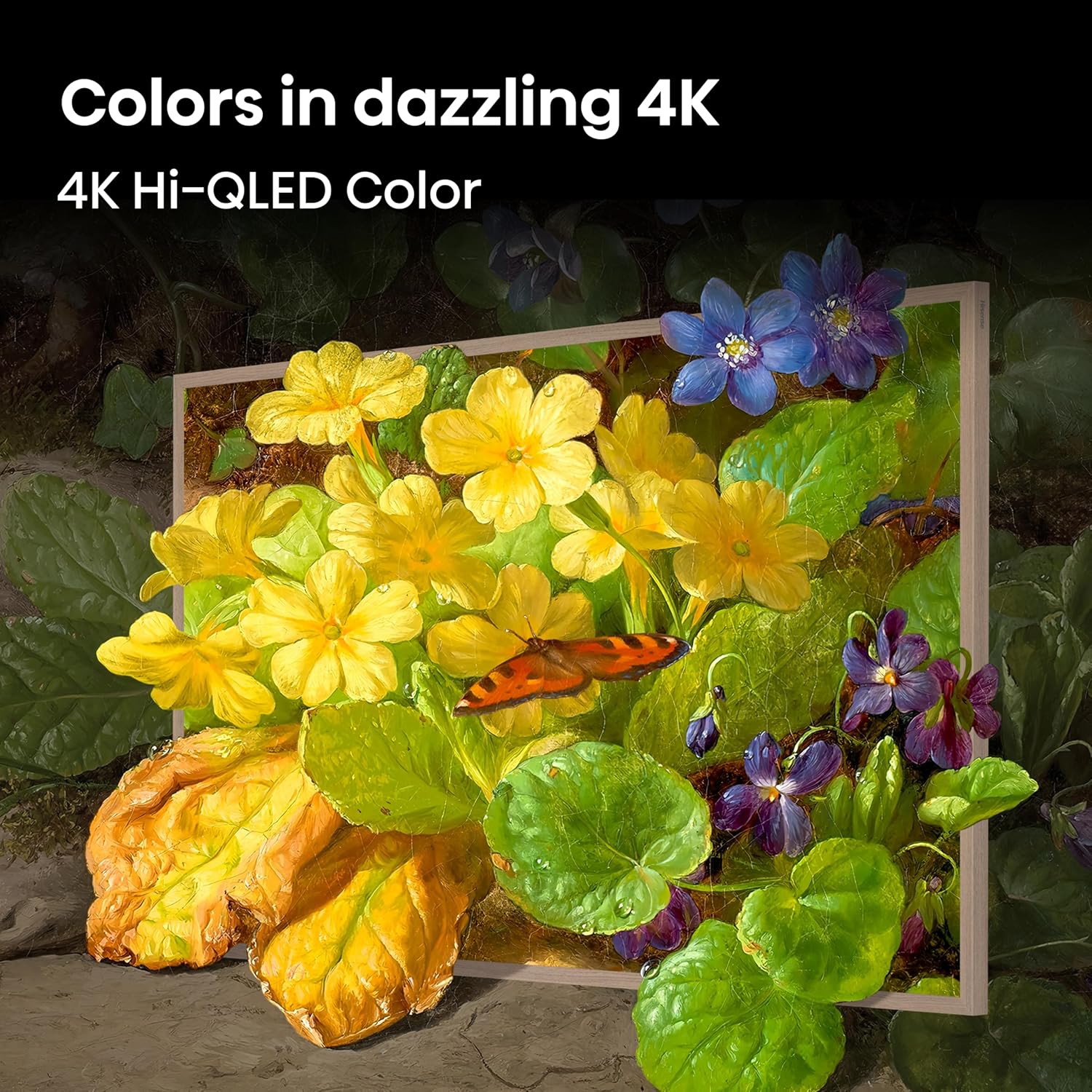 Hisense 50' Hi-QLED S7 CanvasTV Series 4K UHD Google Smart Art TV (50S7SG, 2026 New) - Art Mode, Anti-Glare Panel, Dolby Vision HDR, Hi-Matte Display, Frame & UltraSlim Wall Mount Included