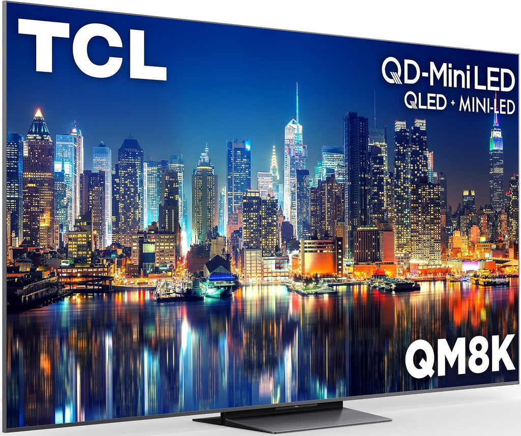 TCL 65 Inch Class QM8K Series | Mini LED QLED 4K HDR | 65QM8K, 2025 Model | 120HZ-144HZ Anti Reflective Wide Angle Screen Smart Google TV Dolby Atmos | Voice Remote Alexa Gaming Streaming Television