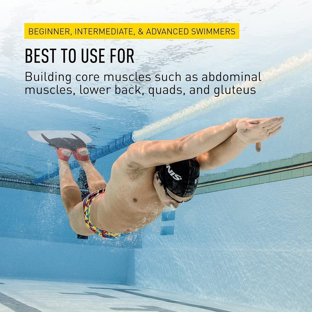 FINIS Shooter Fiberglass Monofin for Adults - Builds Core Strength & Dolphin Kick Speed - Swim Training Fin