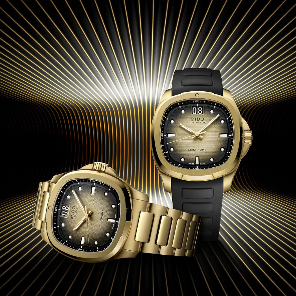 MIDO Multifort TV Big Date - Swiss Automatic Watch for Men - 40mm Case with Transparent Caseback