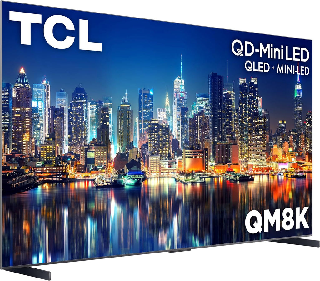 TCL 98 Inch Class QM8K Series | Mini LED QLED 4K HDR | 98QM8K, 2025 Model | 120HZ-144HZ Anti Reflective Wide Angle Screen Smart Google TV Dolby Atmos | Voice Remote Alexa Gaming Streaming Television