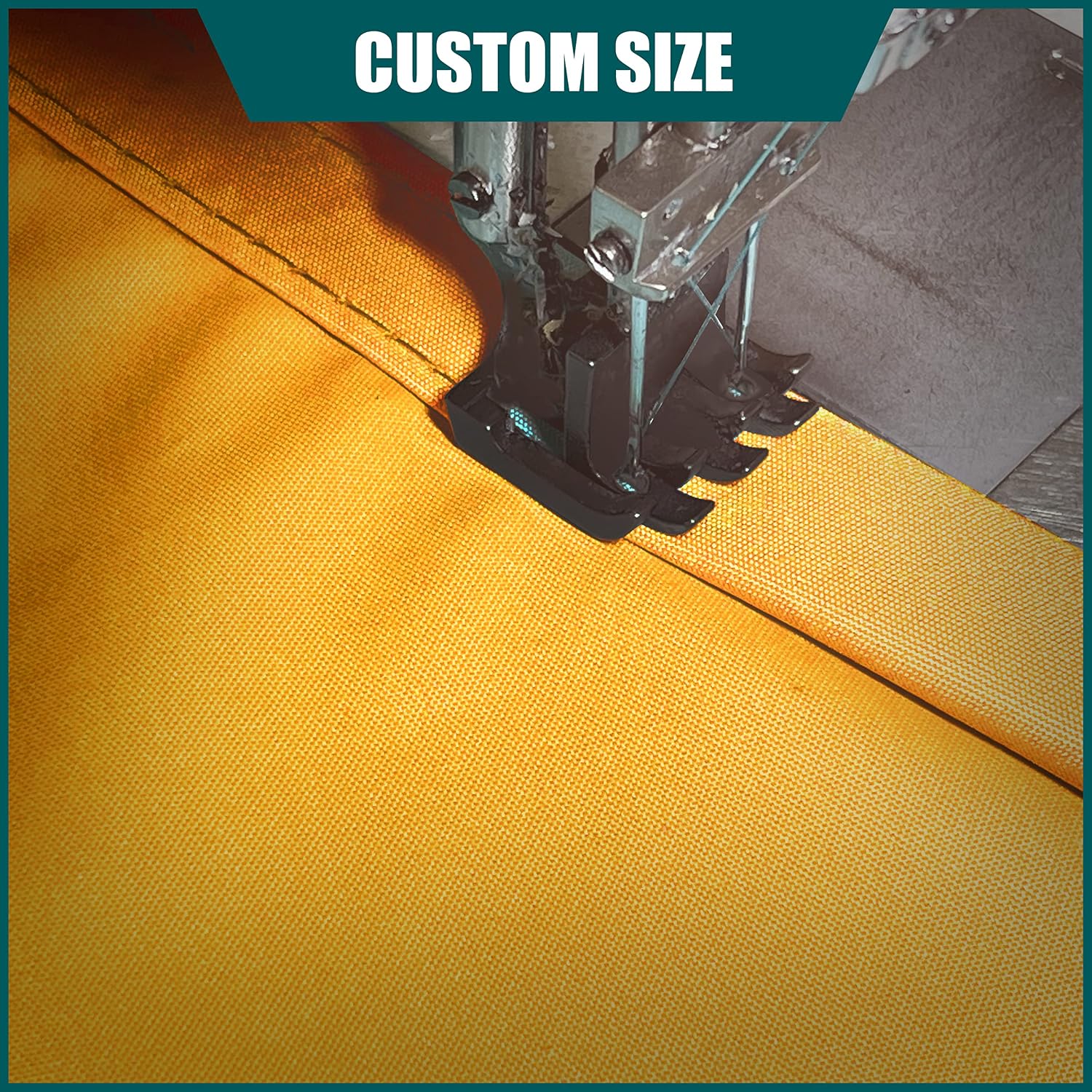 Royal Shade 14' x 20' x 24.4' Yellow Triangle Waterproof Sun Shade Sail Order to Make Canopy Awning, UPF50+ 95% UV Blockage Water Resistant, Outdoor Backyard Patio Garden (We Customize)