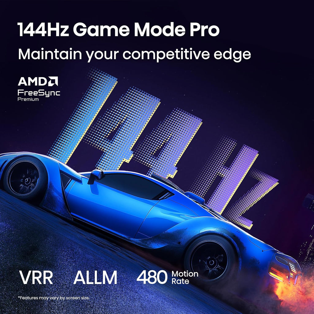 Hisense 100' Class QD7 Series Mini-LED 4K UHD Smart Fire TV (100QD7QF, 2025 Model) - QLED, 144hz, HDR10+, Dolby Vision, Dolby Atmos, Game Mode Pro, ALLM, Alexa Built in with Voice Remote, Black