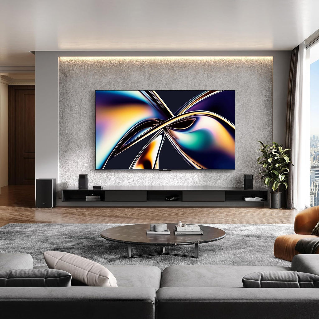 Hisense 55' Class U6 Series Mini-LED 4K UHD Smart Fire TV (55U65QF, 2025 Model) - QLED, Native 144Hz, HDR10+, Dolby Vision IQ, Dolby Atmos, Game Mode Pro, ALLM, Alexa Built in, Black