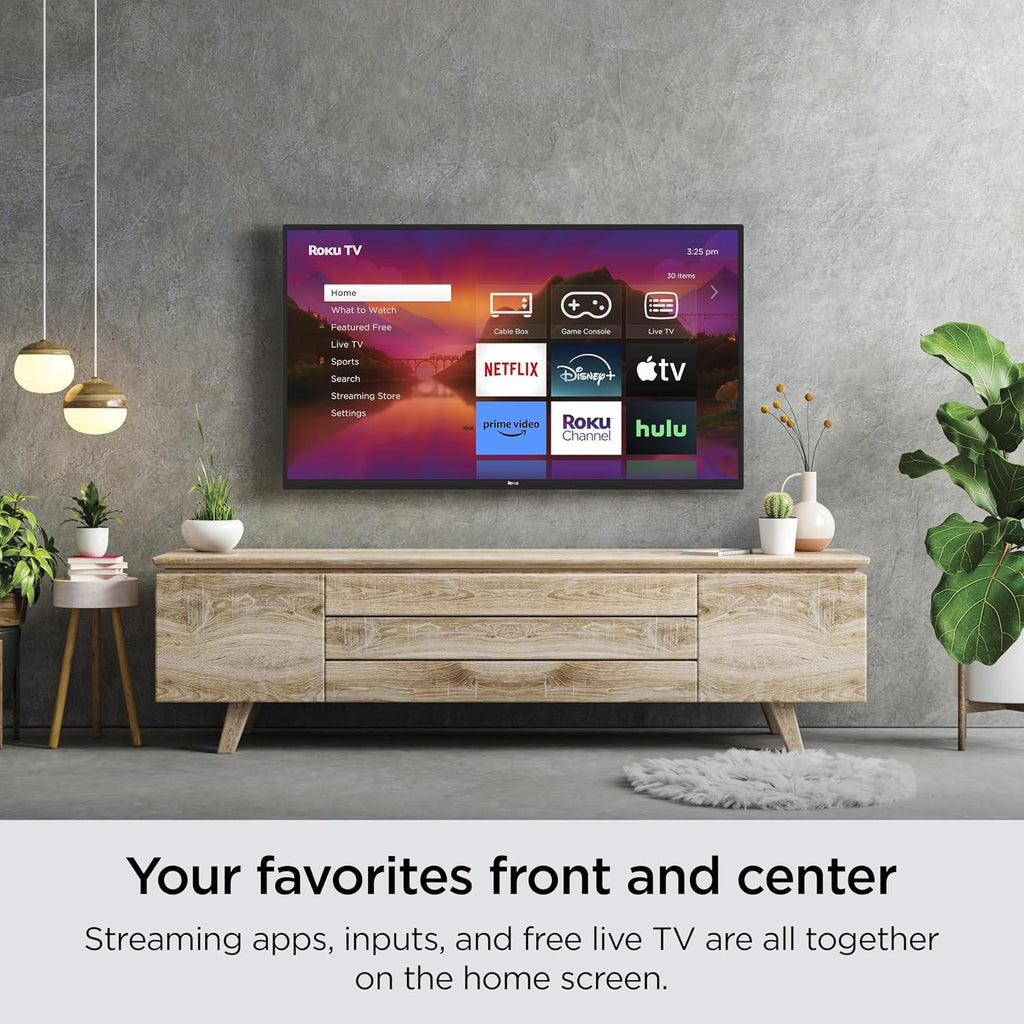Roku Smart TV – 32-Inch Select Series 720p HD RokuTV Voice Remote, Bright Picture, Customizable Home Screen – Live Local News, Sports, Gaming (Renewed)