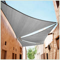 ColourTree CTAPT32 Custom Size Order to Make 14' x 20' x 24.4' Grey Right Triangle Sun Shade Sail Canopy Mesh Fabric UV Block UPF50 - Commercial Heavy Duty - 190 GSM - 3 Years Warranty