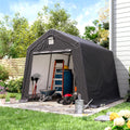 10' x 10' Outdoor Portable Storage Shed,Heavy Duty Portable Garage with Roll-up Zipper Door, Storage Shelter Shed for Generator, Vehicles,Motorcycle