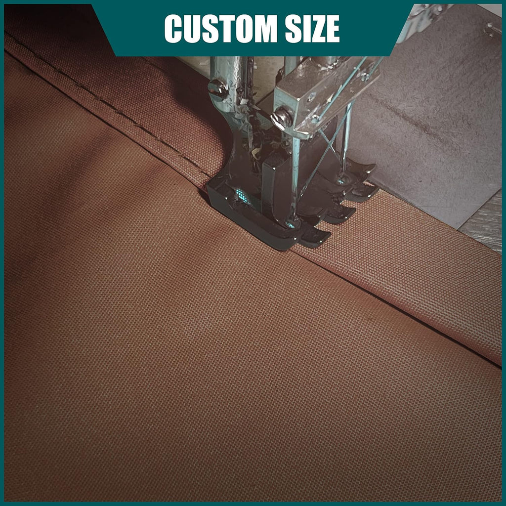 Royal Shade 14' x 20' Brown Rectangle Waterproof Sun Shade Sail Order to Make rsTADS14 Canopy Awning, UPF50+ 95% UV Blockage Water Resistant, Outdoor Backyard Patio Garden Carport (We Customize)