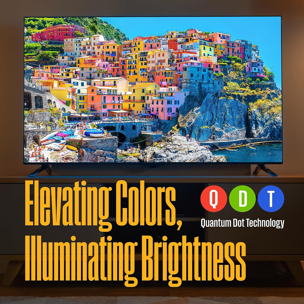 Westinghouse Roku TV - 55 Inch Smart TV, 4K UHD QLED Television w/HDR 10+, Dolby Vision, Wi-Fi & Mobile App Connectivity, Flat Screen Compatible w/Apple HomeKit, Alexa, & Google Assistant