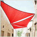 ColourTree CTAPT16 Custom Size Order to Make 14' x 20' x 24.4' Red Right Triangle Sun Shade Sail Canopy Mesh Fabric UV Block UPF50 - Commercial Heavy Duty - 190 GSM - 3 Years Warranty