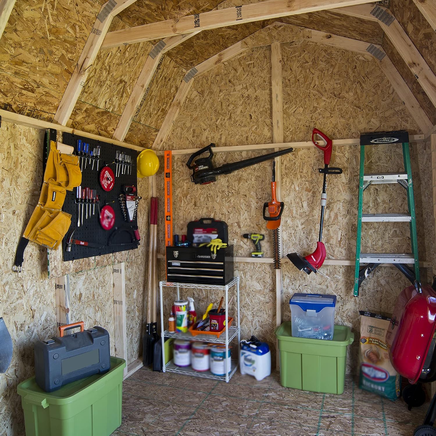 Handy Home Products Hudson 12x20 Do-it-Yourself Wooden Storage Shed with Floor Kit- Does not Include Paint or Roofing Shingles