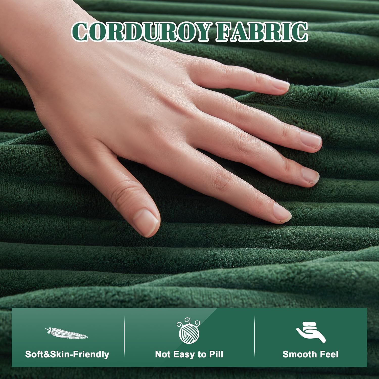 Mangodan 110' Cloud Sectional Couch, Modular Sectional Sofa for Living Room, Boneless Sofa with Deep Seat, Comfy Fluffy Couch with L-Shaped Chaise, No Assembly Required (Left-Facing Chaise, Green)