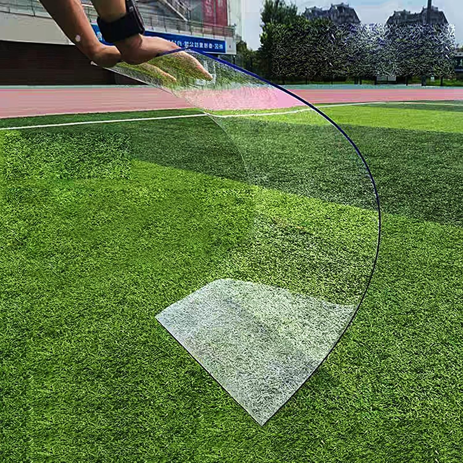 4 mm Clear Polycarbonate Sheet, Rainproof Greenhouse Panels, Easy to Bend and Cut Roof Panels, for Gardens Canopy Carports Windows Boats Greenhouse(60x150cm/24x59in)