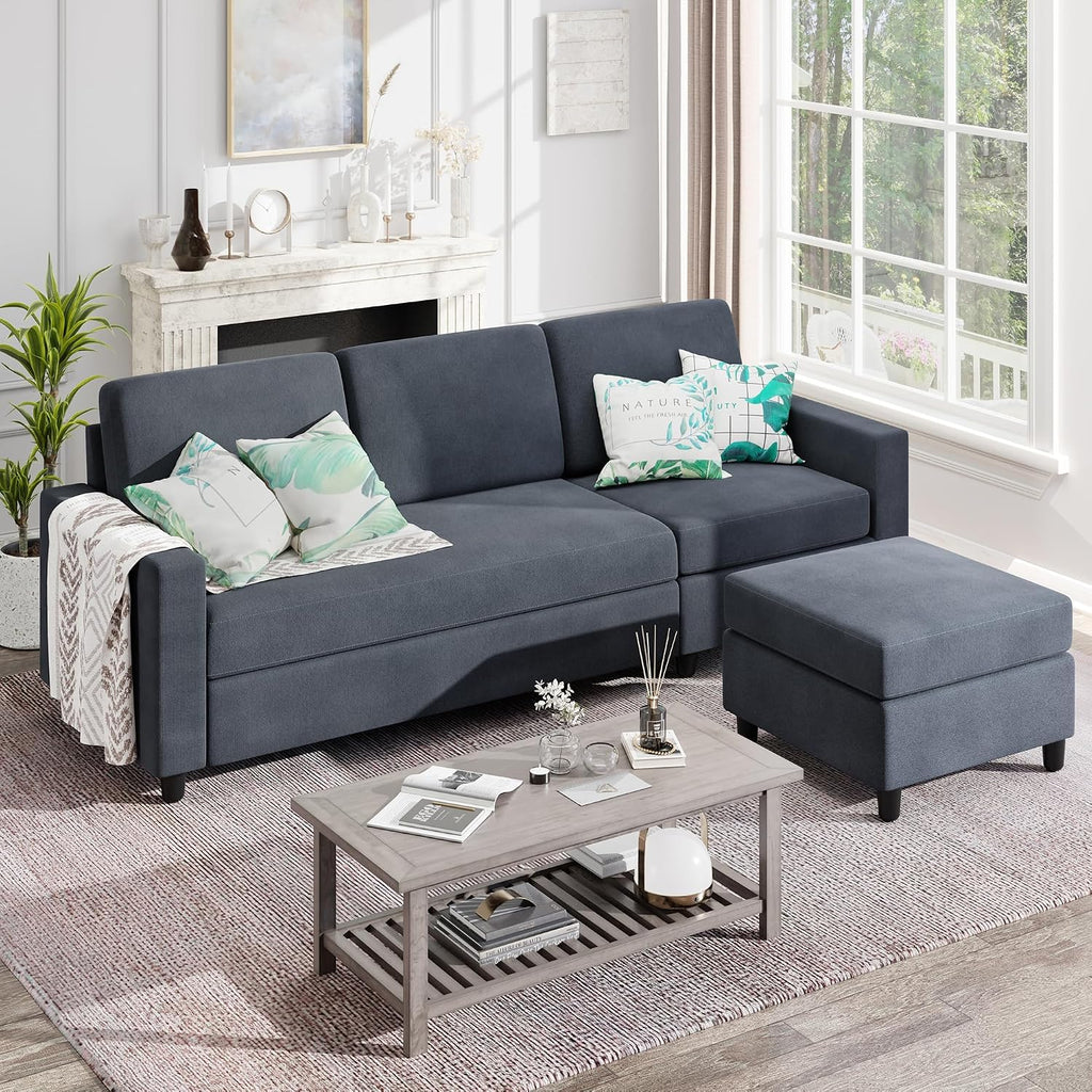 Shintenchi Convertible Sofa Bed, Folding Futon Couch with Adjustable Backrest, Sleeper Recliner Loveseat, Modern Futon Couch, Sofa Cama, Couches for Living Room，Red