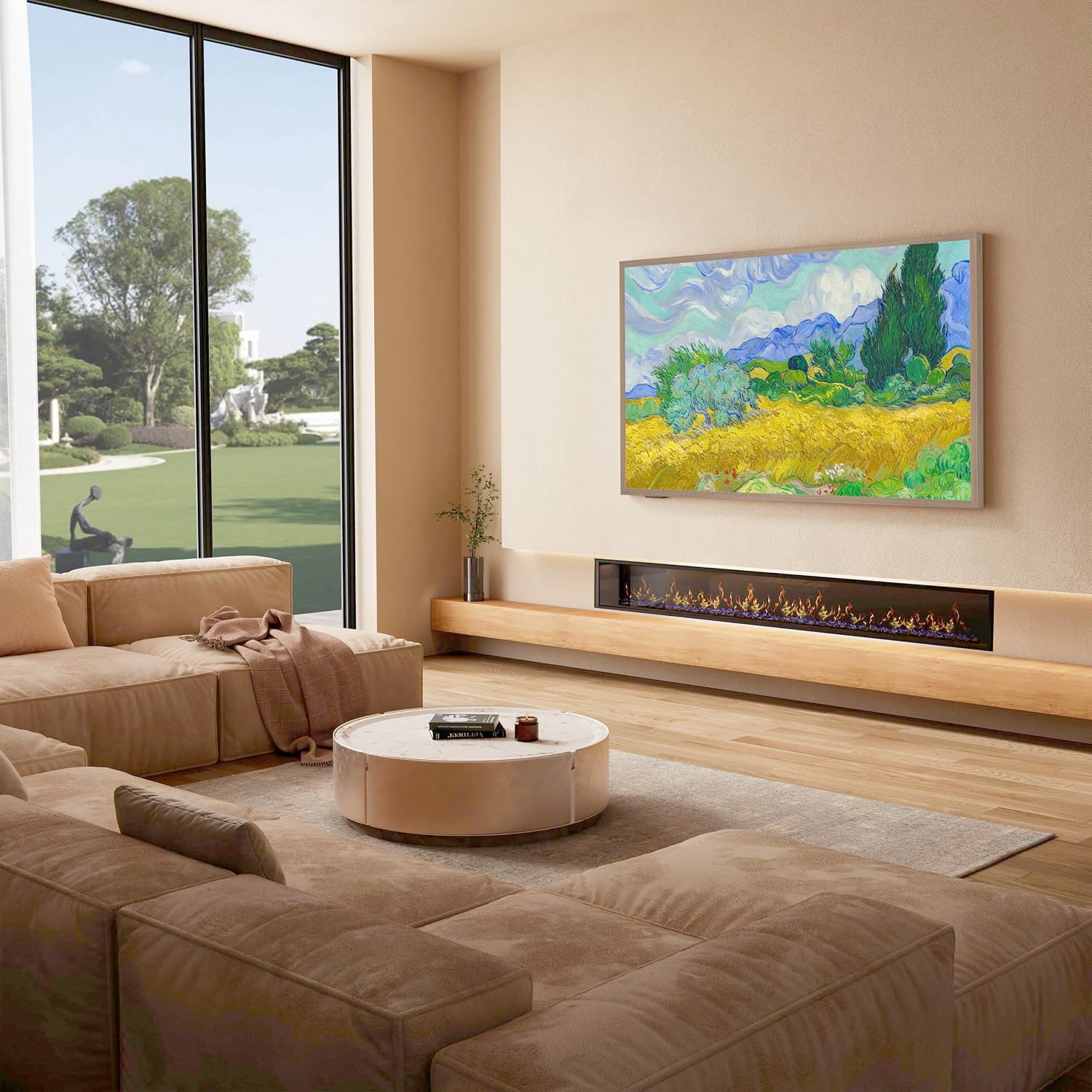 Hisense 75-Inch Class QLED 4K S7N CanvasTV Series Dolby Vision HDR Google Smart TV (75S7N, 2025 Model) - 144Hz, Art Mode, Anti-Glare Panel, Hi-Matte Display, UltraSlim Wall Mount & Frame Included