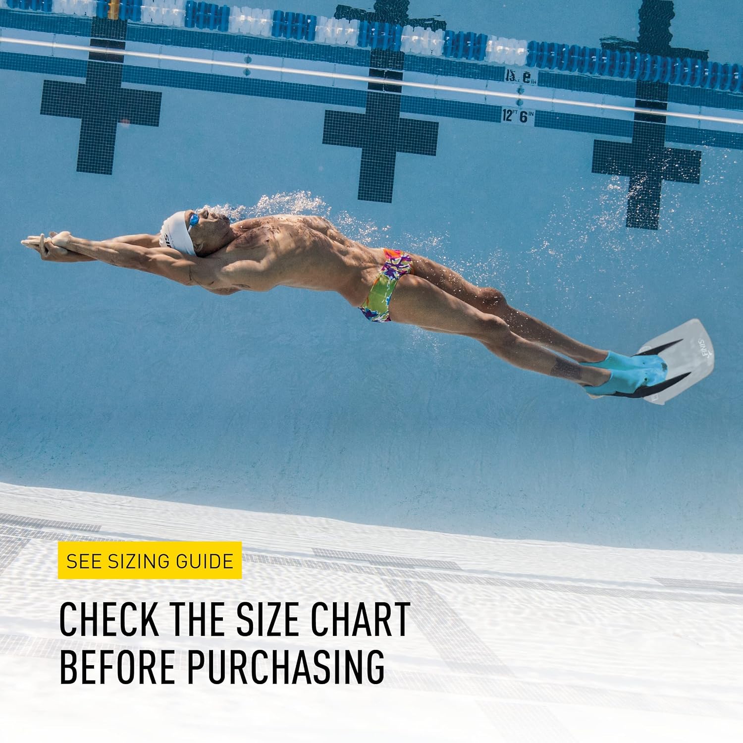 FINIS Shooter Fiberglass Monofin for Adults - Builds Core Strength & Dolphin Kick Speed - Swim Training Fin