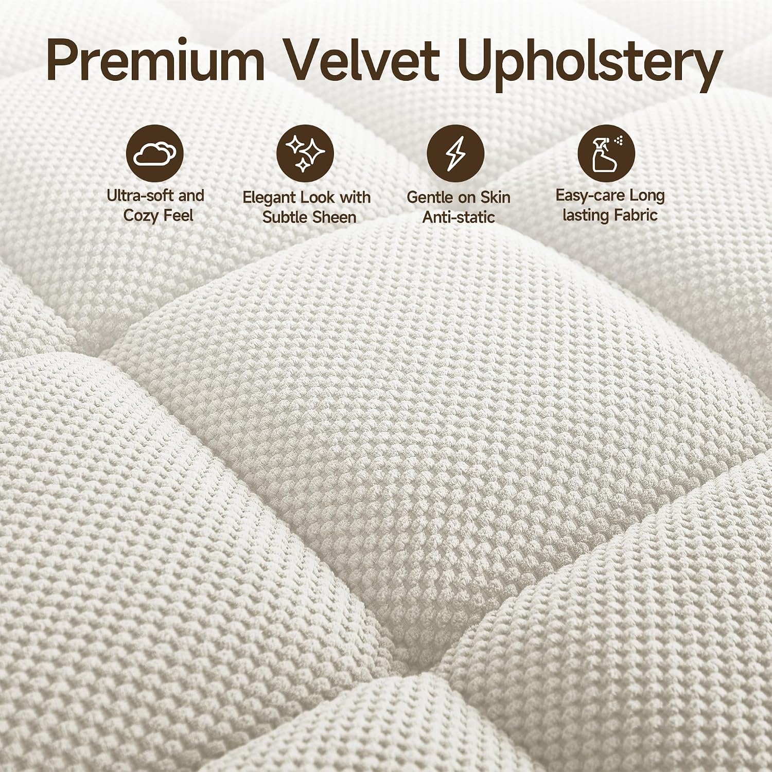 41.7' Oversized Chaise Lounge Chair Indoor, Boucle Upholstered Sofa Bed with Adjustable Backrest, Deep Seat Reading Chair, Sofas Couches for Living Room, Storage, Cup Holders & 360° Swivel Side Table