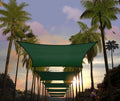 Amgo Custom Size 12' x 16' Green Rectangle Square Sun Shade Sail UPF50+ AGTAPR0810, Order to Make Canopy Awning, 95% UV Blockage, Water & Air Permeable, Commercial and Residential (We Customize)