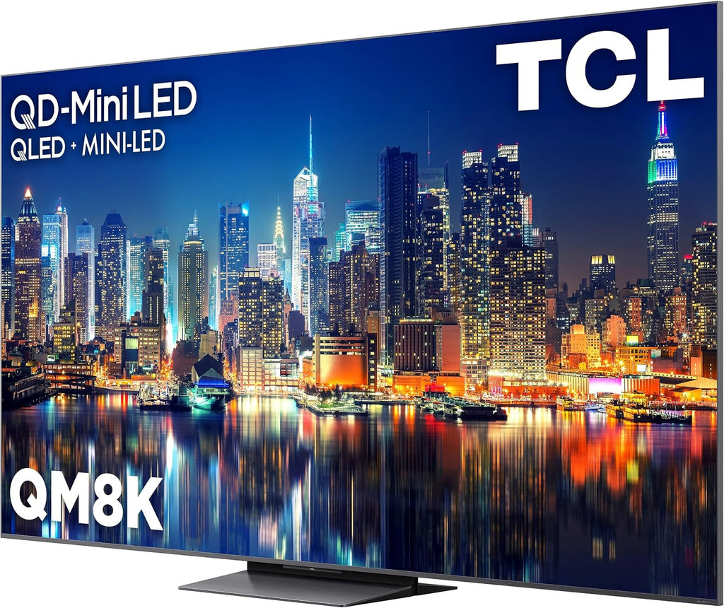 TCL 65 Inch Class QM8K Series | Mini LED QLED 4K HDR | 65QM8K, 2025 Model | 120HZ-144HZ Anti Reflective Wide Angle Screen Smart Google TV Dolby Atmos | Voice Remote Alexa Gaming Streaming Television