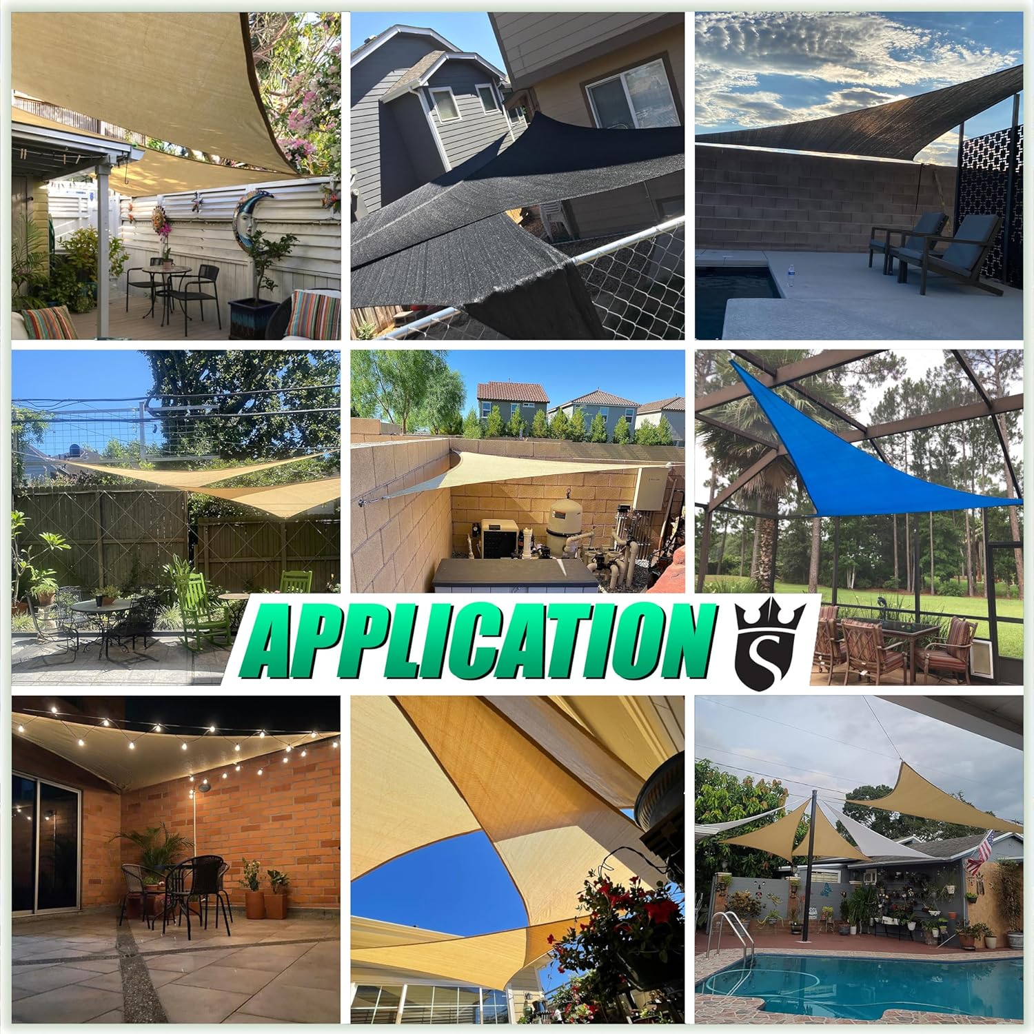 Royal Shade 14' x 20' x 24.4' Green Right Triangle Sun Shade Sail Order to Make RTAPT8 Canopy, UPF50+ 95% UV Blockage, 200GSM Commercial Standard Heavy Duty, 3 Years Warranty (We Make Custom Size)