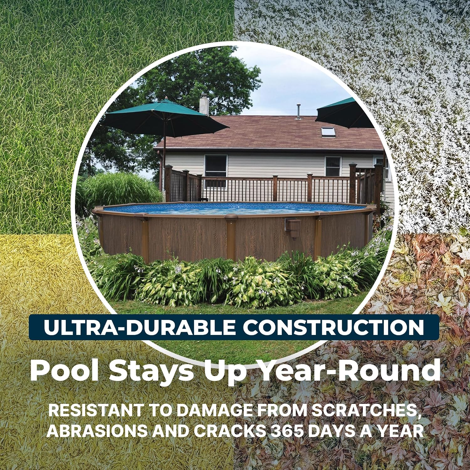 Bestway Hydrium 18' x 52' Above Ground Pool, Round Steel Side Wall Frame Outdoor Swimming Pool Set with Sand Filter Pump, Ladder & Accessories